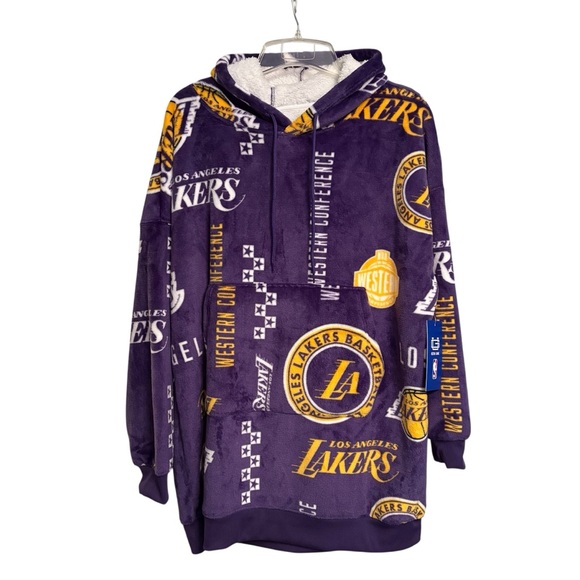 Los Angeles Lakers NBA  Ultra Game Oversized Hoodie Blanket NWT - Picture 2 of 5